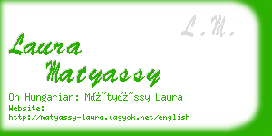 laura matyassy business card